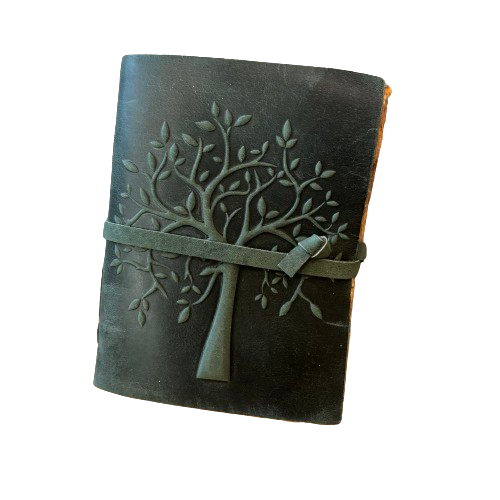Embossed Tree Leather Journal
