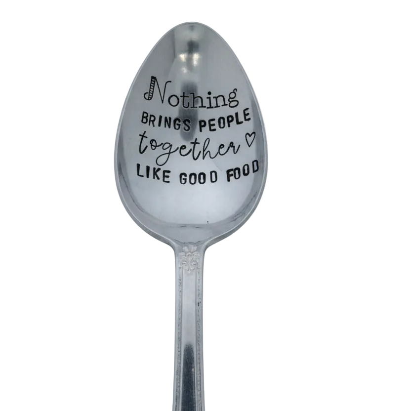 Vintage Stamped Serving Spoon