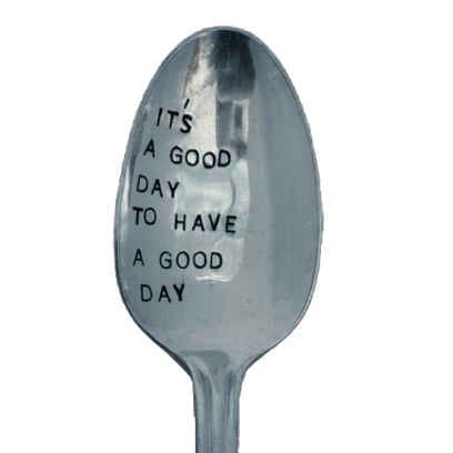 Vintage Stamped Spoon "Good Day"