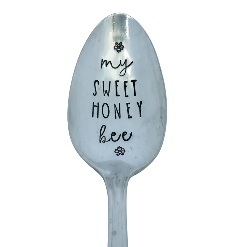 Vintage Stamped Spoon "Honey Bee"