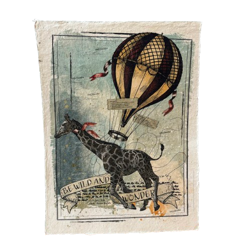 12x16 Artisan Paper Print, be wild and wonder