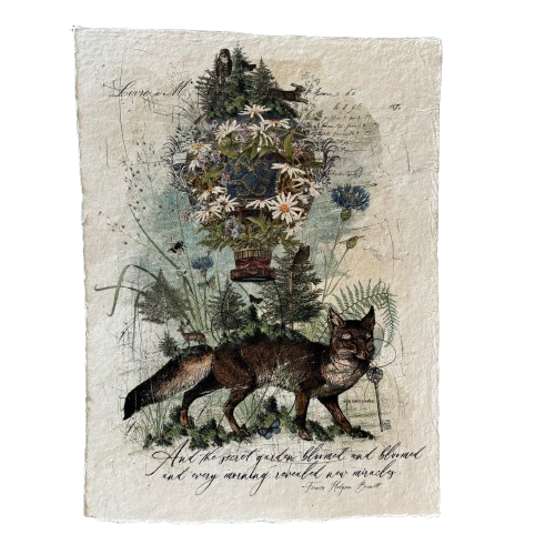 12x16 Artisan Paper Print, and the secret garden bloomed