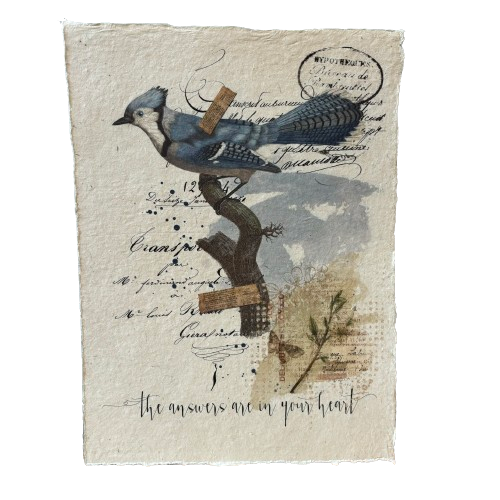 12x16 Artisan Paper Print, the answers are in your heart