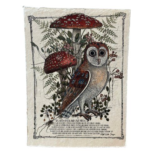 12x16 Artisan Paper Print, to laugh often and love much