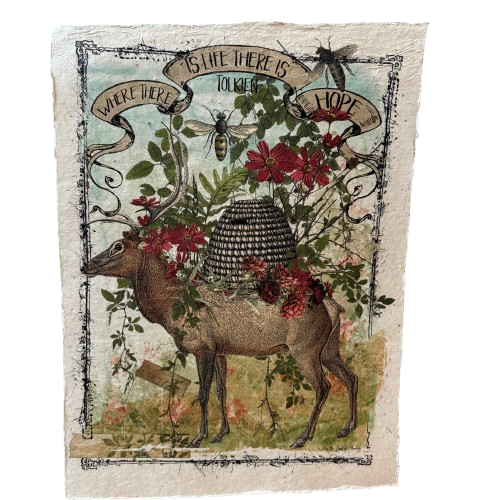 12x16 Artisan Paper Print, where there is life