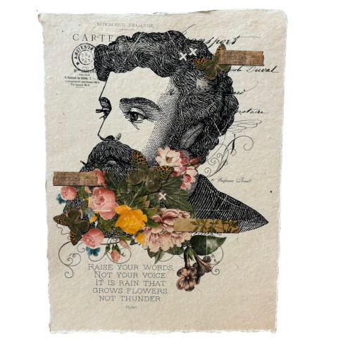 12x16 Artisan Paper Print, raise your words