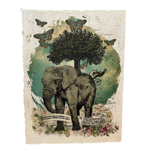 12x16 Artisan Paper Print, difficult roads