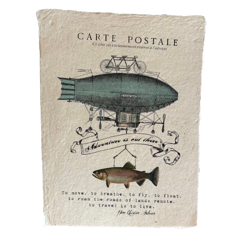 12x16 Artisan Paper Print, adventure is out there