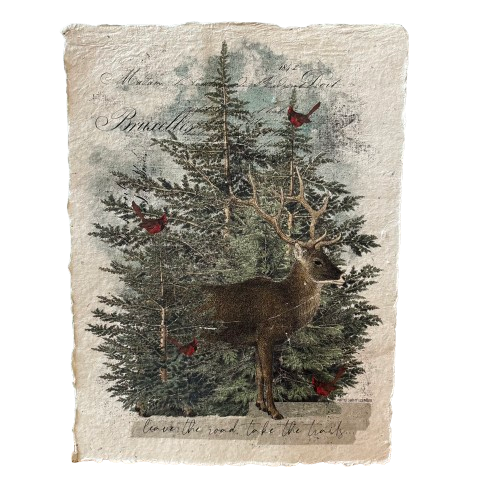 12x16 Artisan Paper Print, leave the road