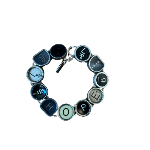 Typewriter Key Bracelet "Hope"