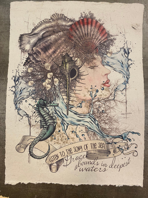 12x16 Artisan Paper Print, song of the sea