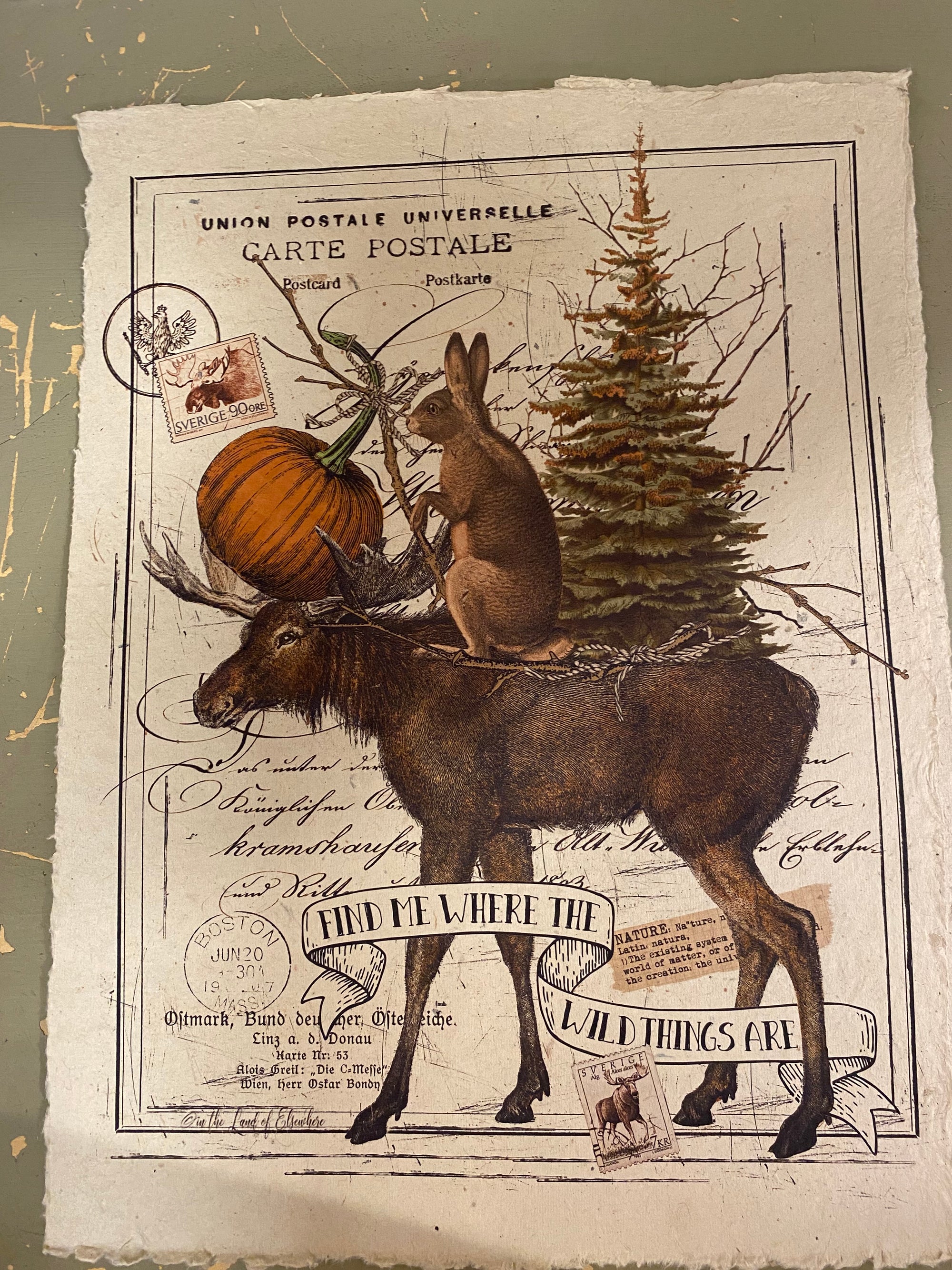 12x16 Artisan Paper Print, where the wild things are