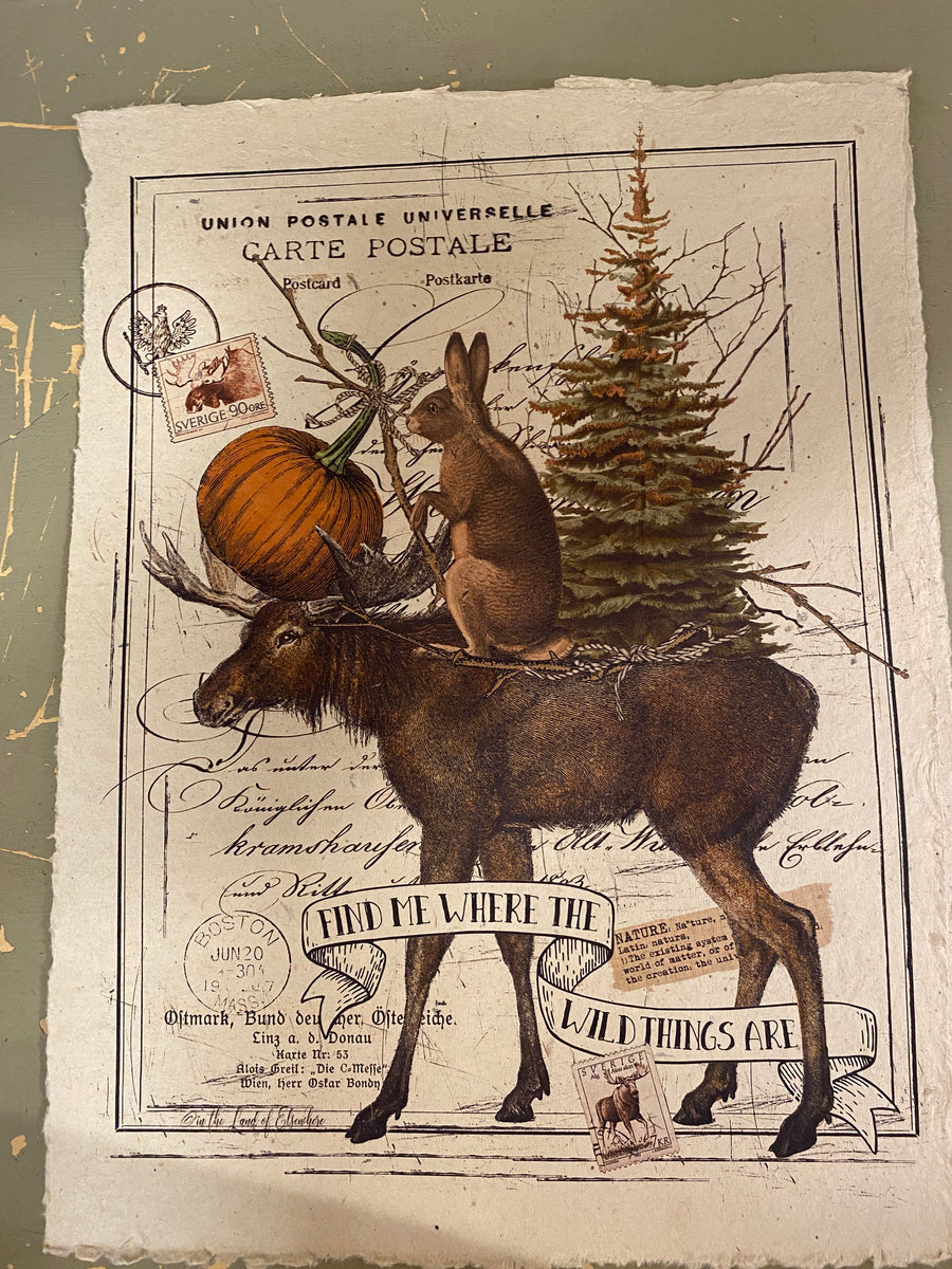 12x16 Artisan Paper Print, where the wild things are