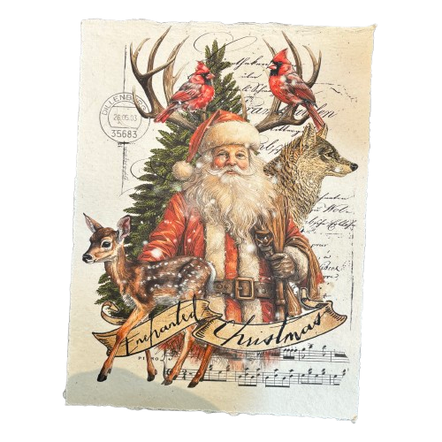 12x16 Artisan Paper Print, enchanted christmas
