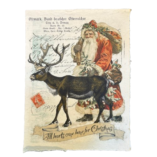 12x16 Artisan Paper Print, all hearts come home for christmas