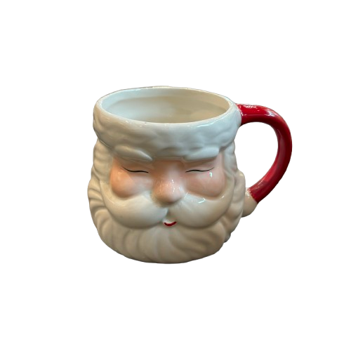 Ceramic Santa Mug, red