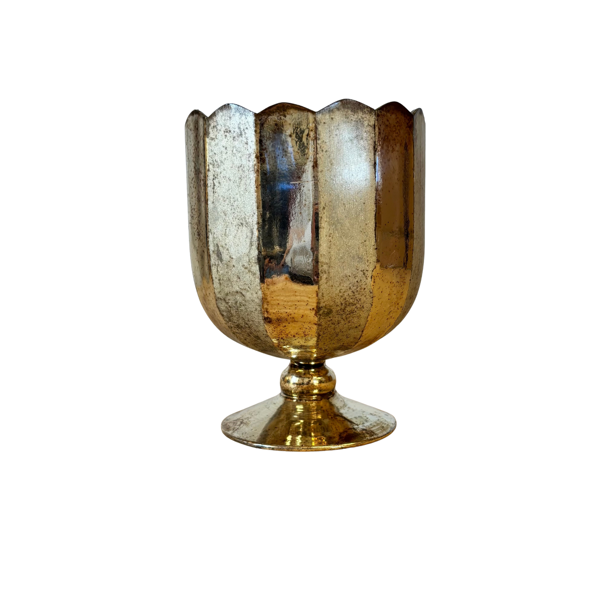 Scallop Top Candle Holder