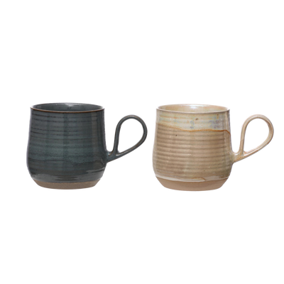 Abstract Stoneware Mug