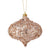 Snowflake Glitter Ornament, champagne
