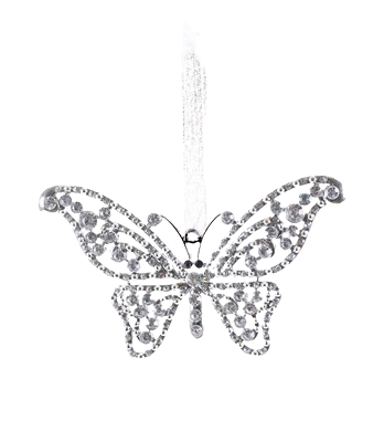 Crystal Butterfly Ornament