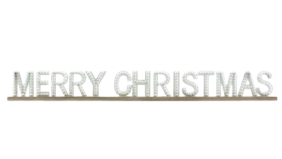 Beaded "Merry Christmas" Sign