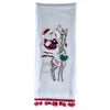 Santa and Reindeer Tea Towel