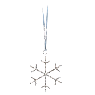 Rhinestone Snowflake Ornament