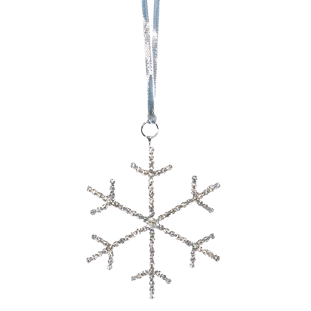Rhinestone Snowflake Ornament