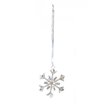 Hanging Crystal Snowflake Ornament