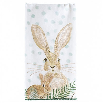 Embroidered Bunny Towel