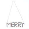 Crystal Word Ornament - Merry