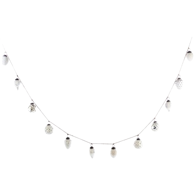White Ornament Garland