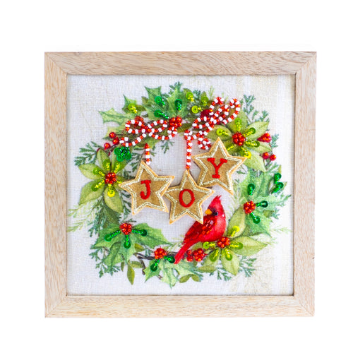 Wood Framed "Joy"