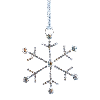 Rhinestone Snowflake Ornament