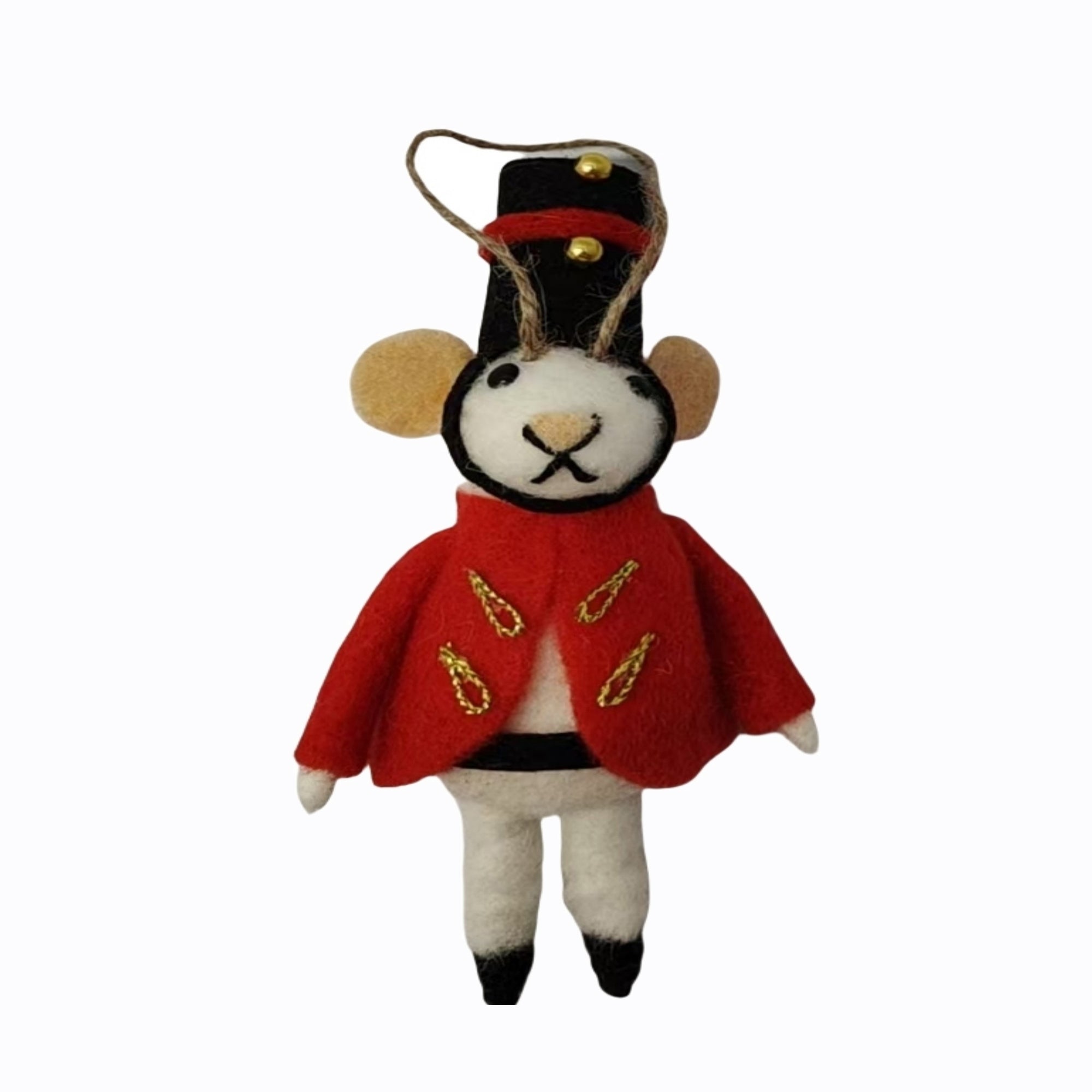 Wool Soldier Mouse Ornament
