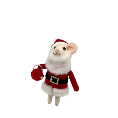 Felt Mouse - Santa