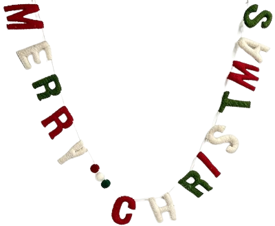 Felt "Merry Christmas" Garland