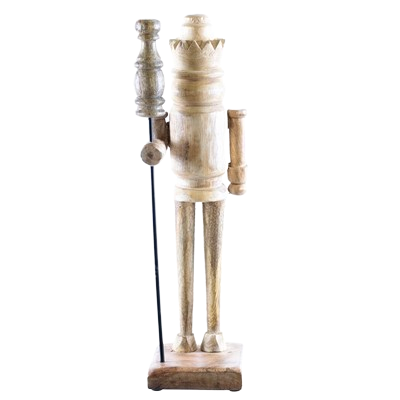 Wood Nutcracker Ornament