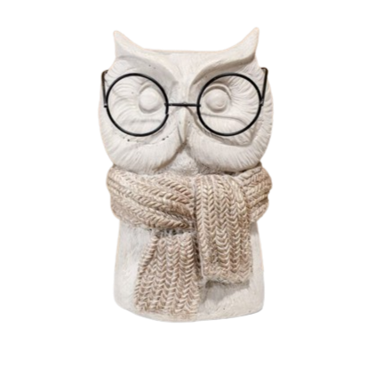 Owl Vase with Glasses