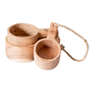 Acacia Wood Measuring Cups