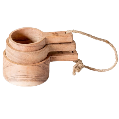 Acacia Wood Measuring Cups