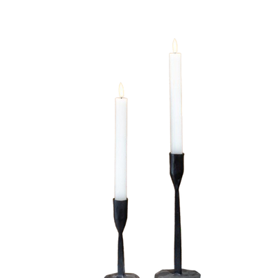 LED Wax Taper Candle, set of 2