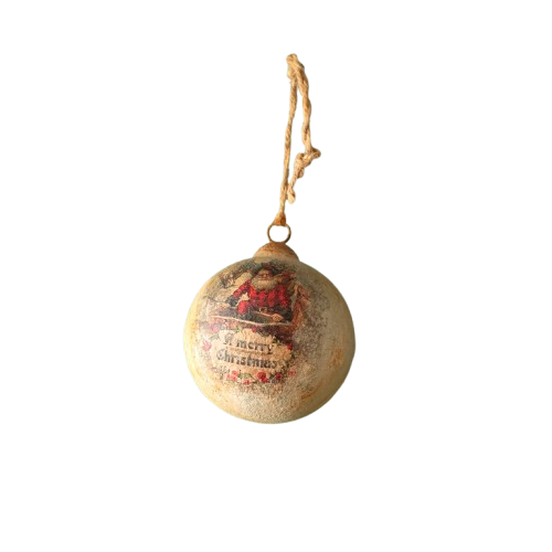 Aged Santa Ornament
