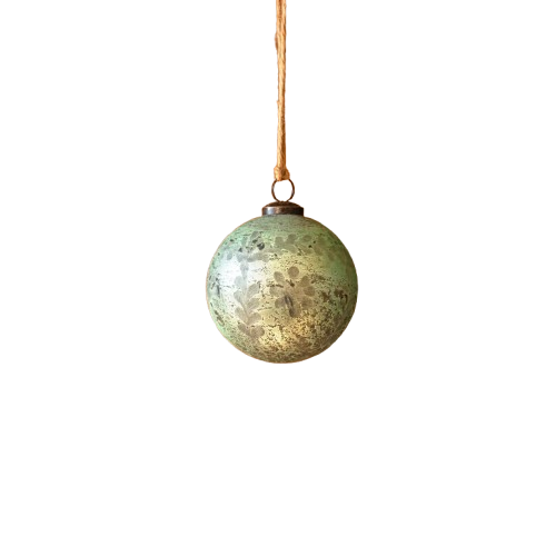 Etched Glass Ornament