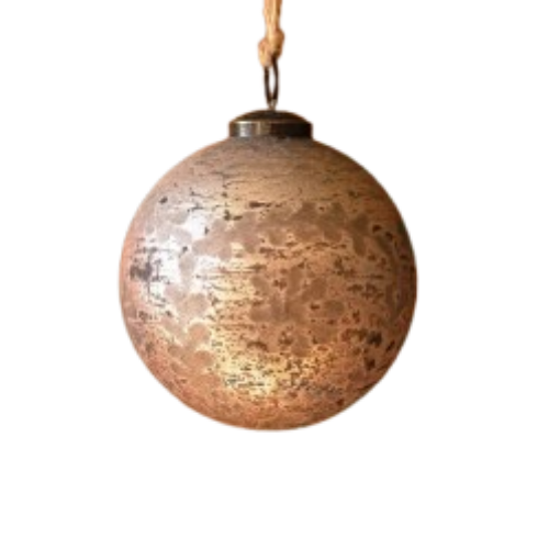 Distressed Glass Ornament