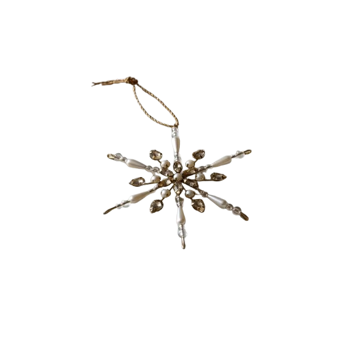 Bejeweled/Beaded Snowflake Ornament