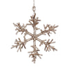 Twig Snowflake (small) champagne
