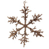 Twig Snowflake (medium) brown