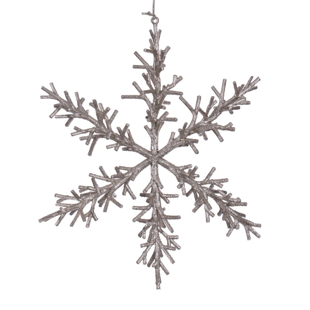 Twig Snowflake (large) champagne