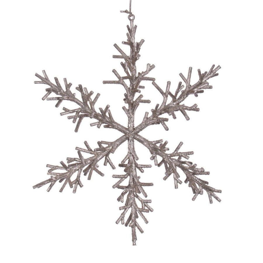 Twig Snowflake (large) champagne